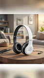 Wireless Headphones with FM, MP3 & Call Control, Bluetooth 4.2 Compatible, 10m Range, Stereo Sound