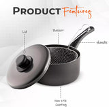 20cm Chip Pan with Lid and Frying Basket