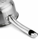14cm Stainless Steel Milk Pan with Induction Base Without Lid