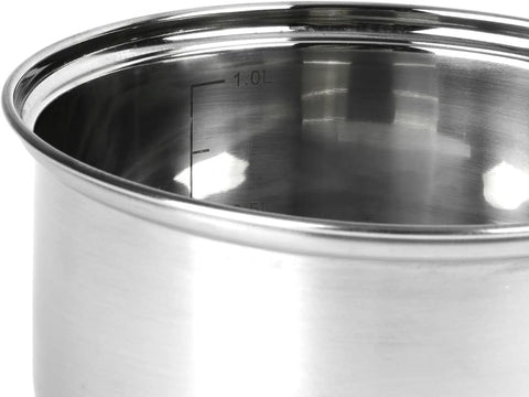 14cm Stainless Steel Milk Pan with Induction Base Without Lid
