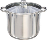 26cm Stockpot with Glass Lid and Induction Base