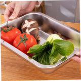 32cm Stainless Steel Baking Tray – Oven Cooker Grill Pan