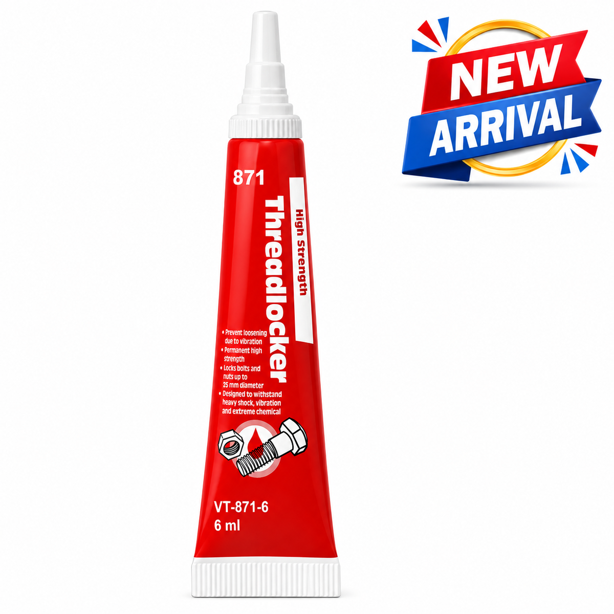 High Strength Red Threadlocker 6ml