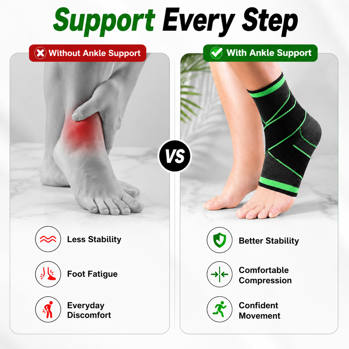 Adjustable Ankle Support Brace