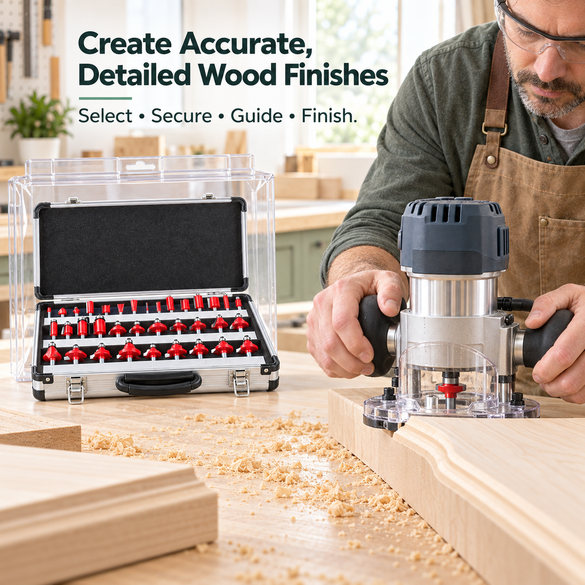 35-Piece Router Bit Set in Aluminium Case