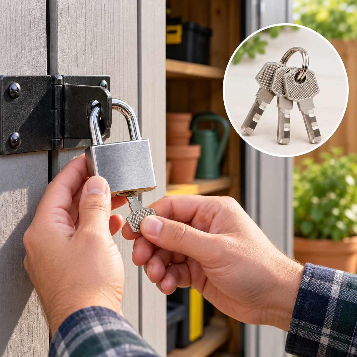 30mm Keyed Padlock with 3 Keys