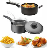 20cm Chip Pan with Lid and Frying Basket