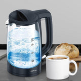 1.7L Cordless Glass Kettle 2200W Fast Boiling Kettle