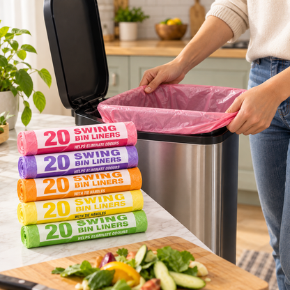 20 Pack Scented Swing Bin Liners