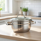 18cm Induction Casserole with Glass Lid for Everyday Cooking