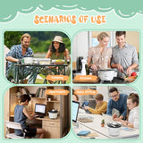 0.8L 350W Rice Cooker White Compact Cooker for Perfect Rice