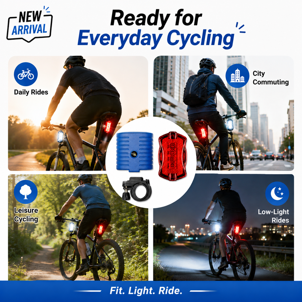 Bicycle Front & Rear Light Set