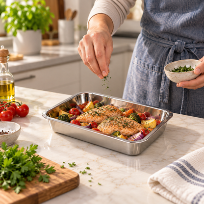 32cm Stainless Steel Baking Tray