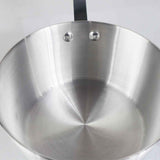 14cm Stainless Steel Milk Pan with Wooden Handle – Pouring Spout, Heat-Resistant Grip, Ideal for Heating & Boiling