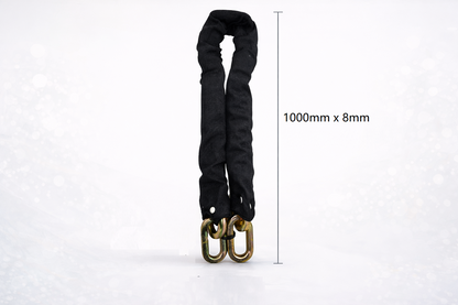 Security Chain 1 Metre Nylon Sleeved – Nickel Plated Heavy Duty Links – 8mm or 10mm – Bike Motorcycle Gate