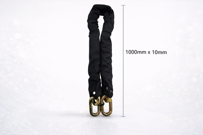 Security Chain 1 Metre Nylon Sleeved – Nickel Plated Heavy Duty Links – 8mm or 10mm – Bike Motorcycle Gate