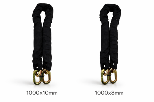 Security Chain 1 Metre Nylon Sleeved – Nickel Plated Heavy Duty Links – 8mm or 10mm – Bike Motorcycle Gate