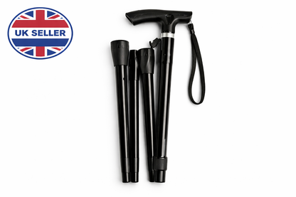 Foldable Aluminium Walking Stick | Lightweight, Adjustable & Portable | Ideal for Daily Use & Travel