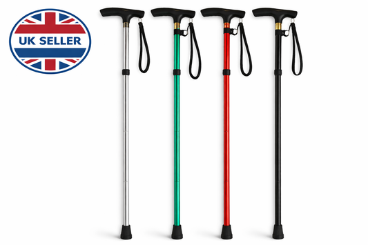 Foldable Aluminium Walking Stick | Lightweight, Adjustable & Portable | Ideal for Daily Use & Travel