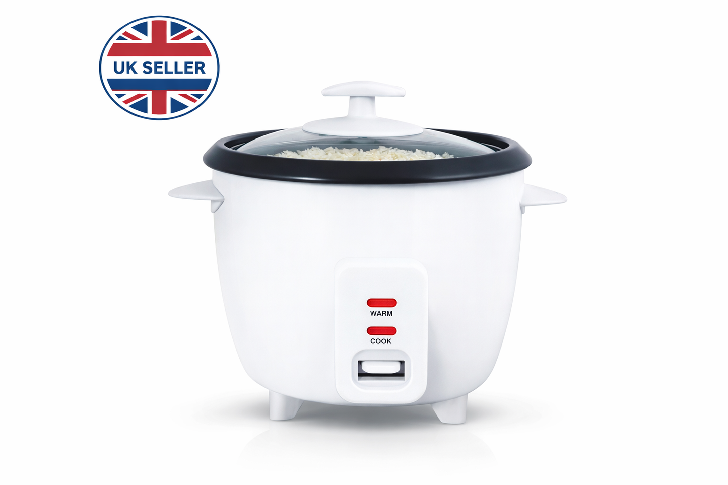 Automatic Rice Cooker | Keep Warm | Non-Stick Bowl | Glass Lid | Cup & Spatula | 0.8L or 1.8L