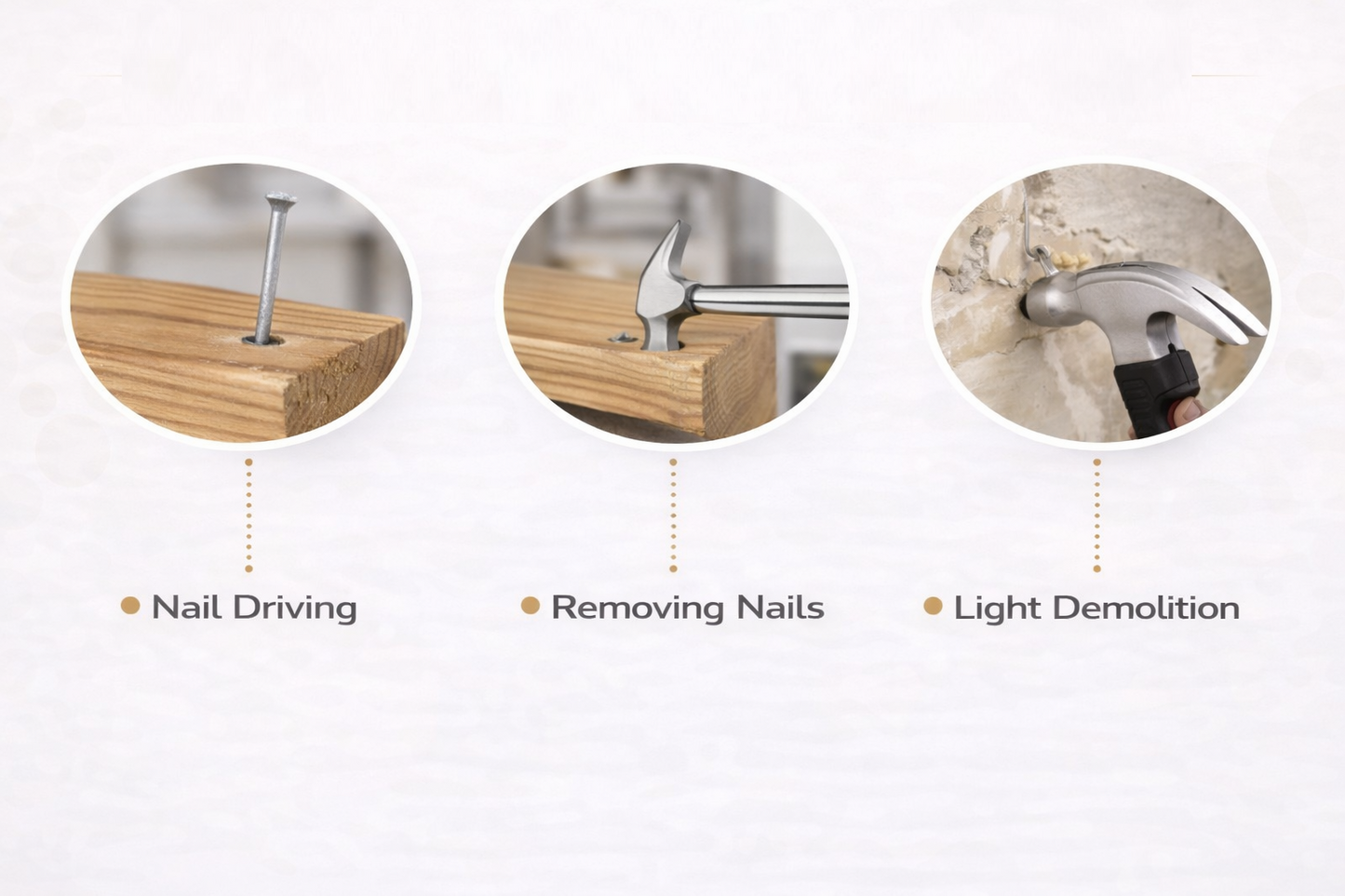 Claw Hammer with Tubular Steel Body & Rubber Grip | 8oz & 16oz | Drive Nails & Pull Fixings with Ease