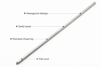 24 Inch BBQ Skewers | Stainless Steel | Flat Blade Anti-Spin | Reusable | 8mm or 10mm Width