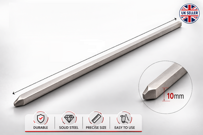24 Inch BBQ Skewers | Stainless Steel | Flat Blade Anti-Spin | Reusable | 8mm or 10mm Width