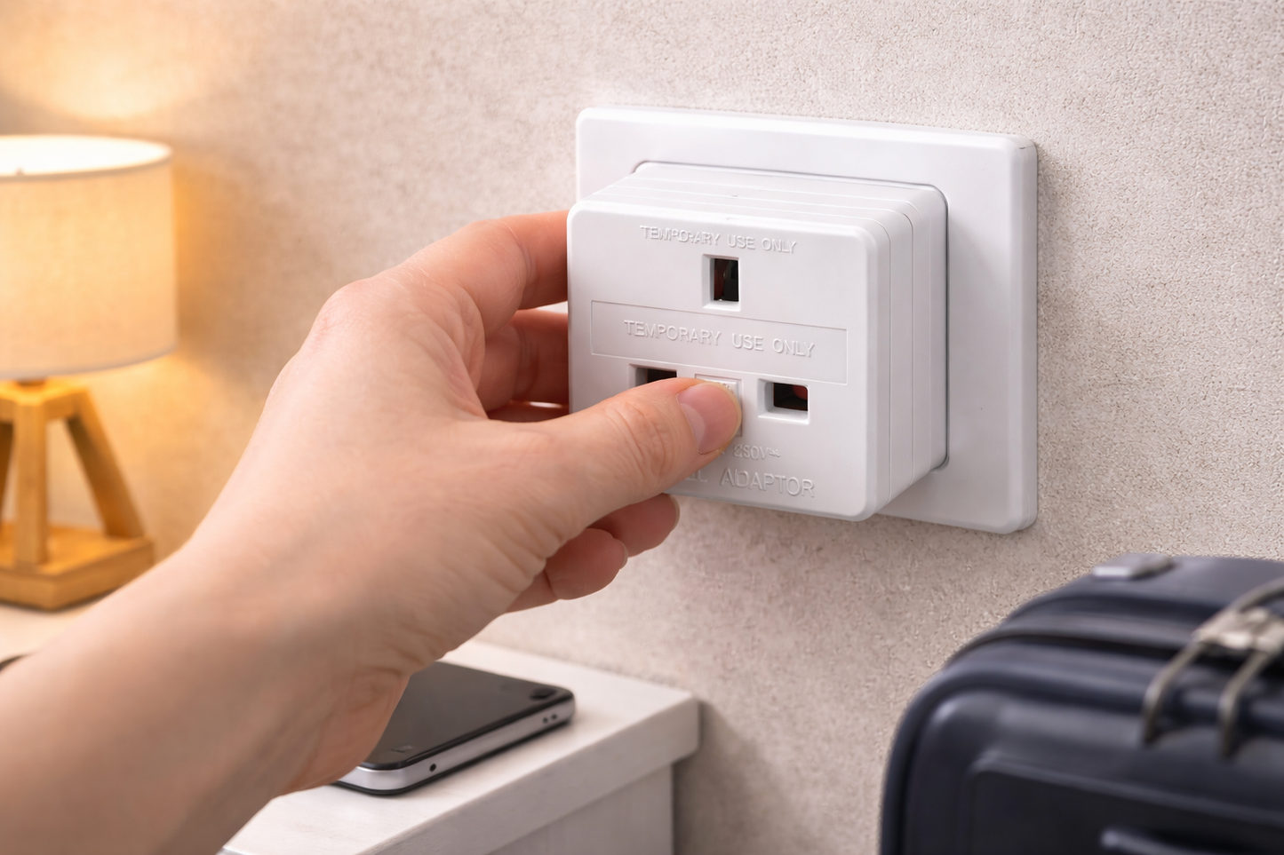 Pack of 1 and 2 EU Travel Plug Adaptor – UK 3 Pin to European 2 Round Pin Socket 10A 250V Holiday Travel Adaptor for Europe