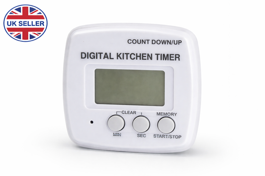 Digital Kitchen Timer with Count Down & Count Up – LCD Display Memory Function Timer for Cooking & Baking