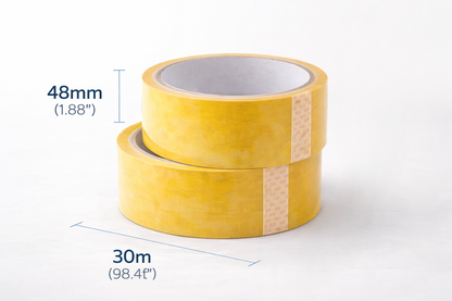 Clear Packing Tape 2 Roll Pack – 48mm x 30m Strong Adhesive Tape for Boxes Parcels & Moving House