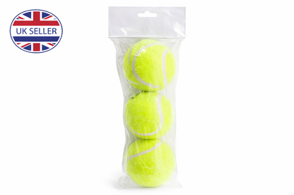 Tennis Balls Pack of 2, Pack of 3, or Pack of 24 – Fluorescent Yellow Felt Practice Training Balls for Coaching Garden Club School and Recreational Play