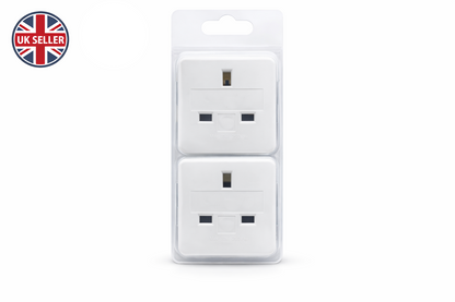 Pack of 1 and 2 EU Travel Plug Adaptor – UK 3 Pin to European 2 Round Pin Socket 10A 250V Holiday Travel Adaptor for Europe