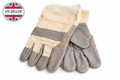 10.5 Inch Heavy Duty Leather Work Gloves – Furniture Rigger Gloves Cowhide Palm Safety Cuff CE Certified Construction