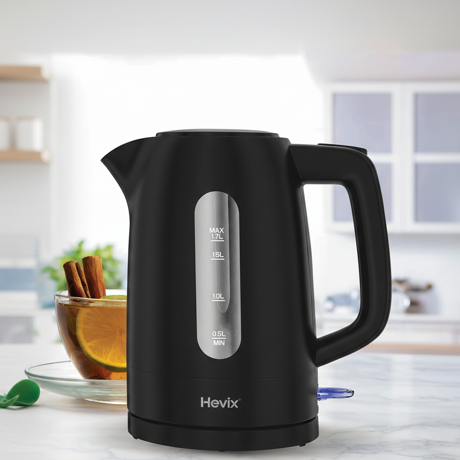 1.7L Cordless Black Kettle 3000W Fast Boiling Kettle