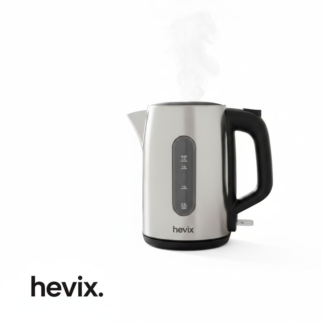 1.7L Stainless Steel Kettle 3000W Brushed Finish Fast Boiling