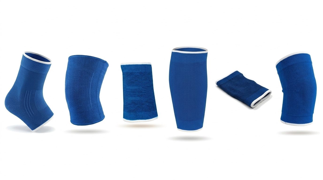 Elastic Joint Support – Knee Ankle Calf Elbow Palm or Wrist, Soft Breathable Fabric, Pain and Swelling Relief