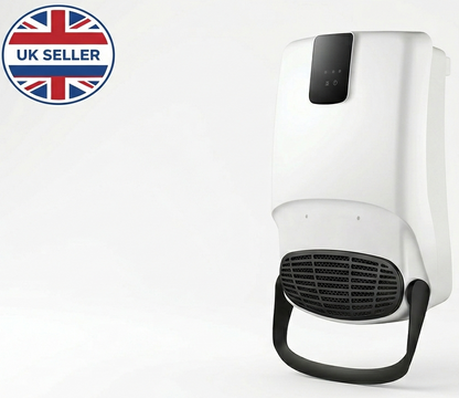 2000W Bathroom Heater with Remote Control & 24 Hour Timer – Wall Mount 3 Heat Settings Fan Heater with Towel Rack