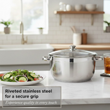 Professional Casserole Induction 28cm / 30cm Glass Lid