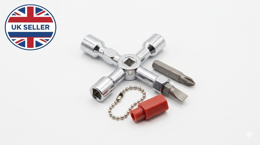11-in-1 Universal Utility Key — Multi-Function Cabinet & Meter Box Key with Screwdriver Bits