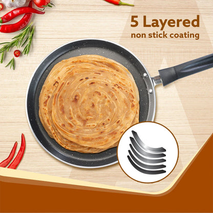 28cm Non Stick Cooking Black Tawa for Induction
