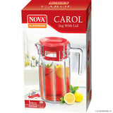 1600ml Plain Glass Jug – Carol Design with Gift Box