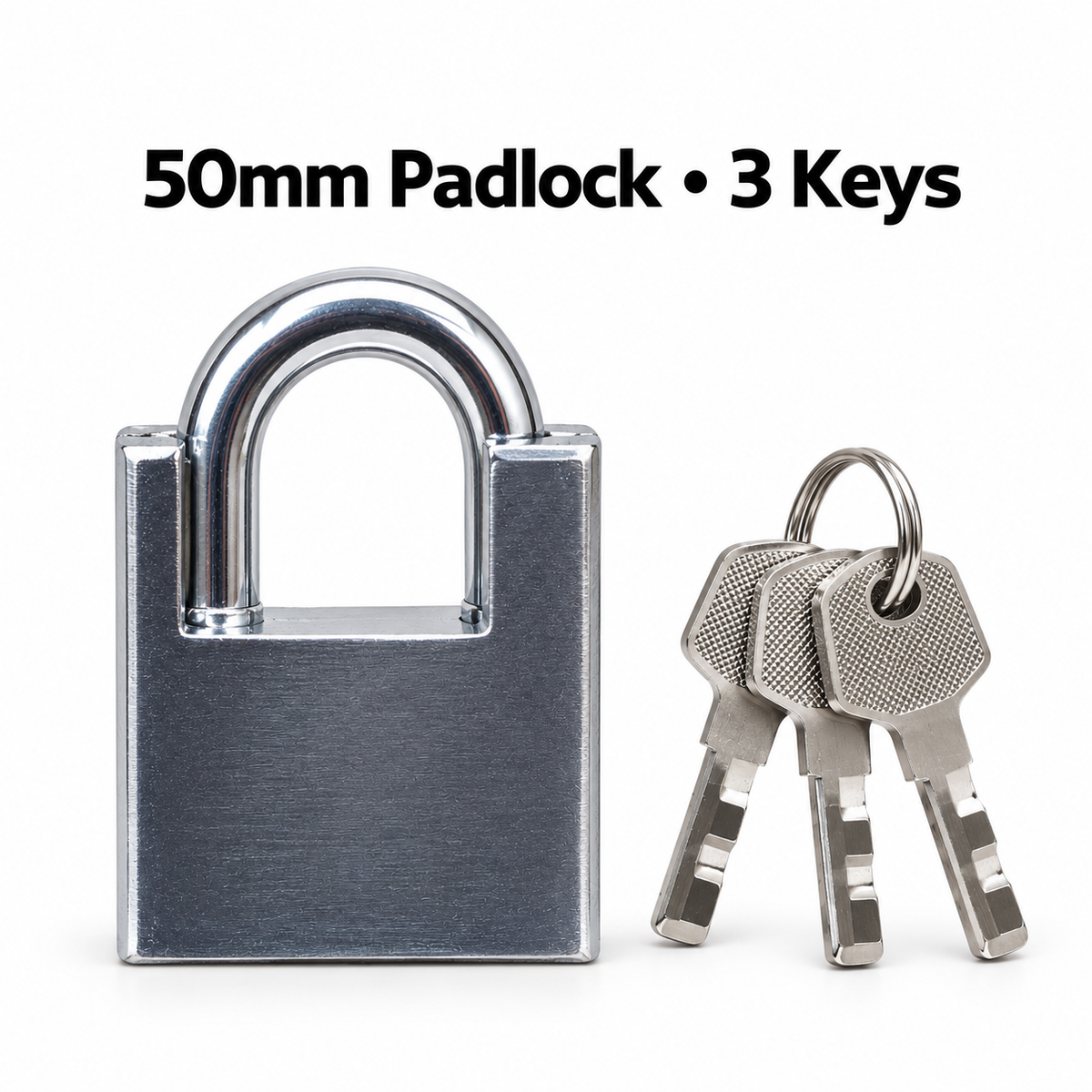 Keyed Padlock – 50mm & 60mm with 3 Keys