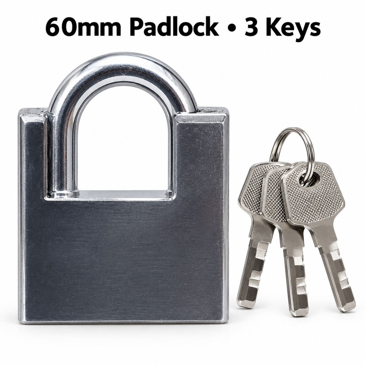 Keyed Padlock – 50mm & 60mm with 3 Keys