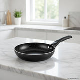 20cm Non-Stick Black Frying Pan with Induction Base – Ergonomic Handle, Easy-Clean Coating, Gas/Electric/Ceramic Compatible