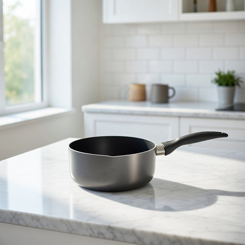 20cm Milk Pan with Stone Vein Coating for Stovetop Cooking
