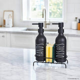 2 Pcs Colorful Soap Dish Set with Metal Stand, Compact Bathroom & Kitchen Organizer for Dry and Clean Soap Storage