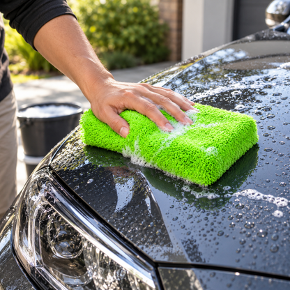 Microfibre Sponge - Super Absorbent Car Wash Mitt