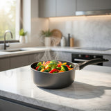 20cm Milk Pan with Stone Vein Coating for Stovetop Cooking