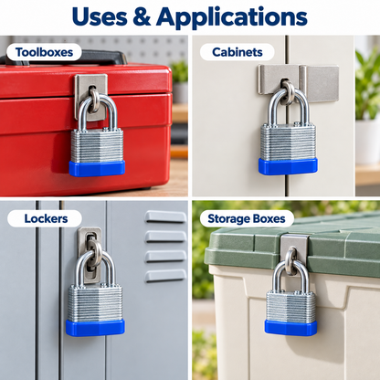 40mm Laminated Padlock with 2 Keys