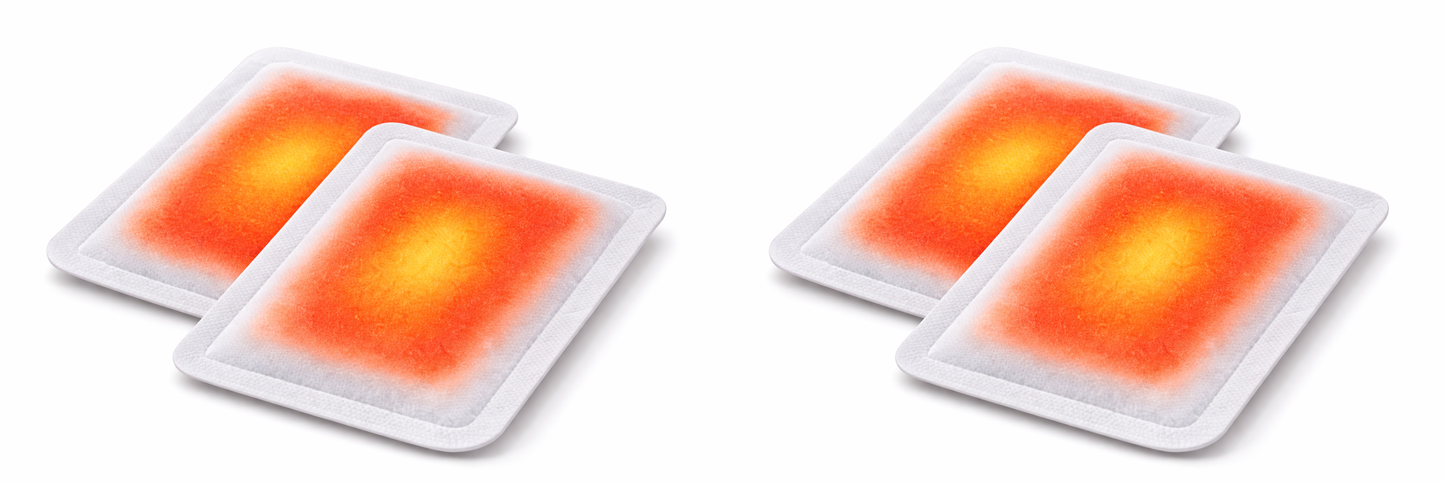 Instant & Self Adhesive Heat Pads Pack of 2 | Up to 57°C | 8 Hours | Joint & Muscle Pain Relief